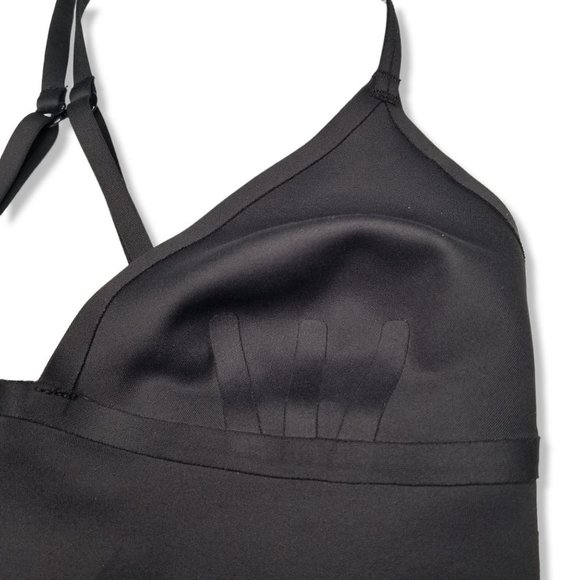 Free People Size XS Black Sage Long Line Bralette Unlined Wireless Plunge - Picture 5 of 6